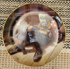 Favorite Reader by Jim Daly Danbury Mint collectible plate